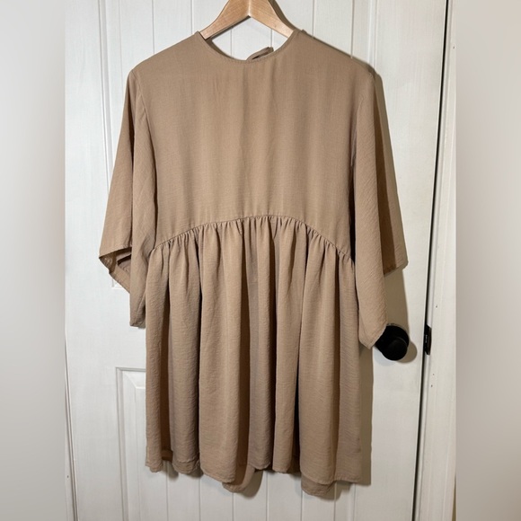 ASOS Elegant Tan Baby Doll Dress - Picture 1 of 7